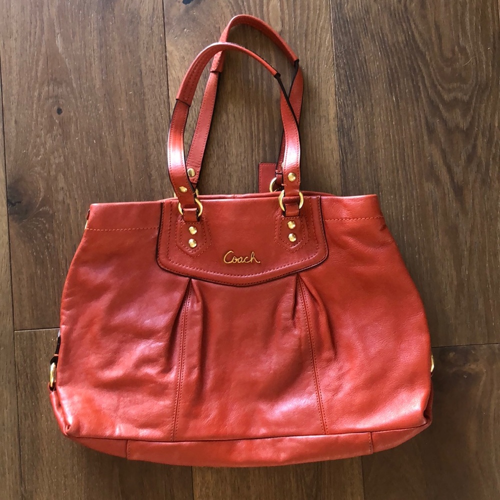 Orange Coach purse.  Perfect condition.